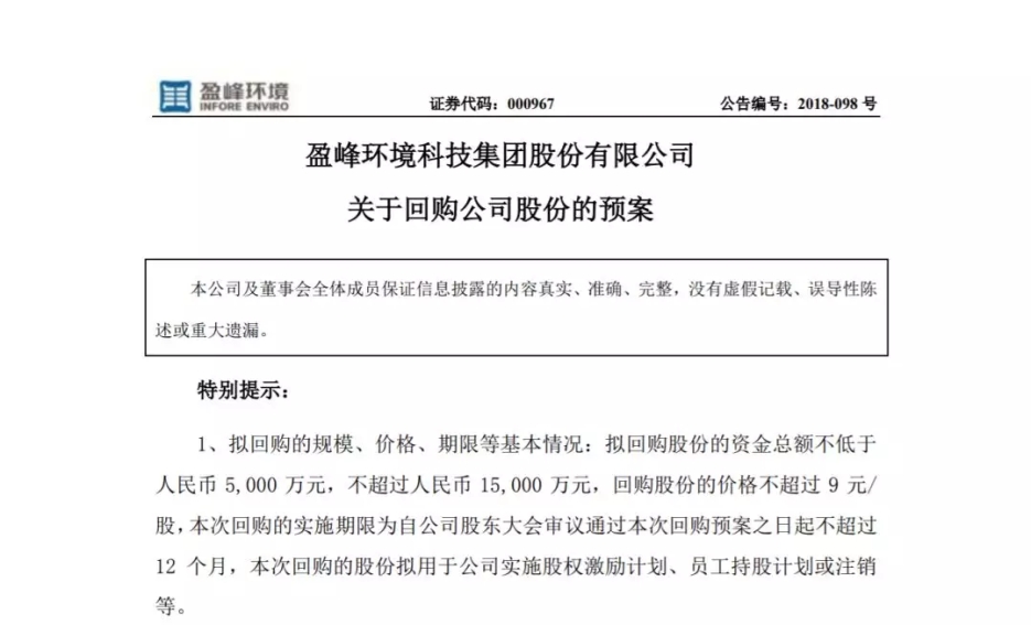 leyu.乐鱼环境宣布回购部分公司社会公众股份